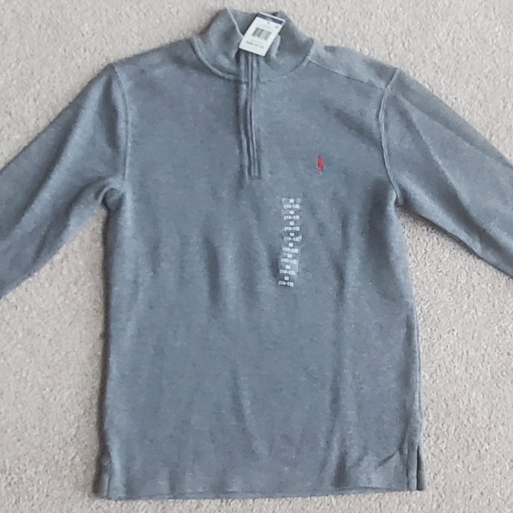 Boy's 1/4 Zip Ralph Lauren Sweater Size M (10-12)